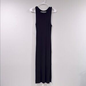 Banana Republic Black Sleeveless Ribbed Maxi Dress Size XS EUC